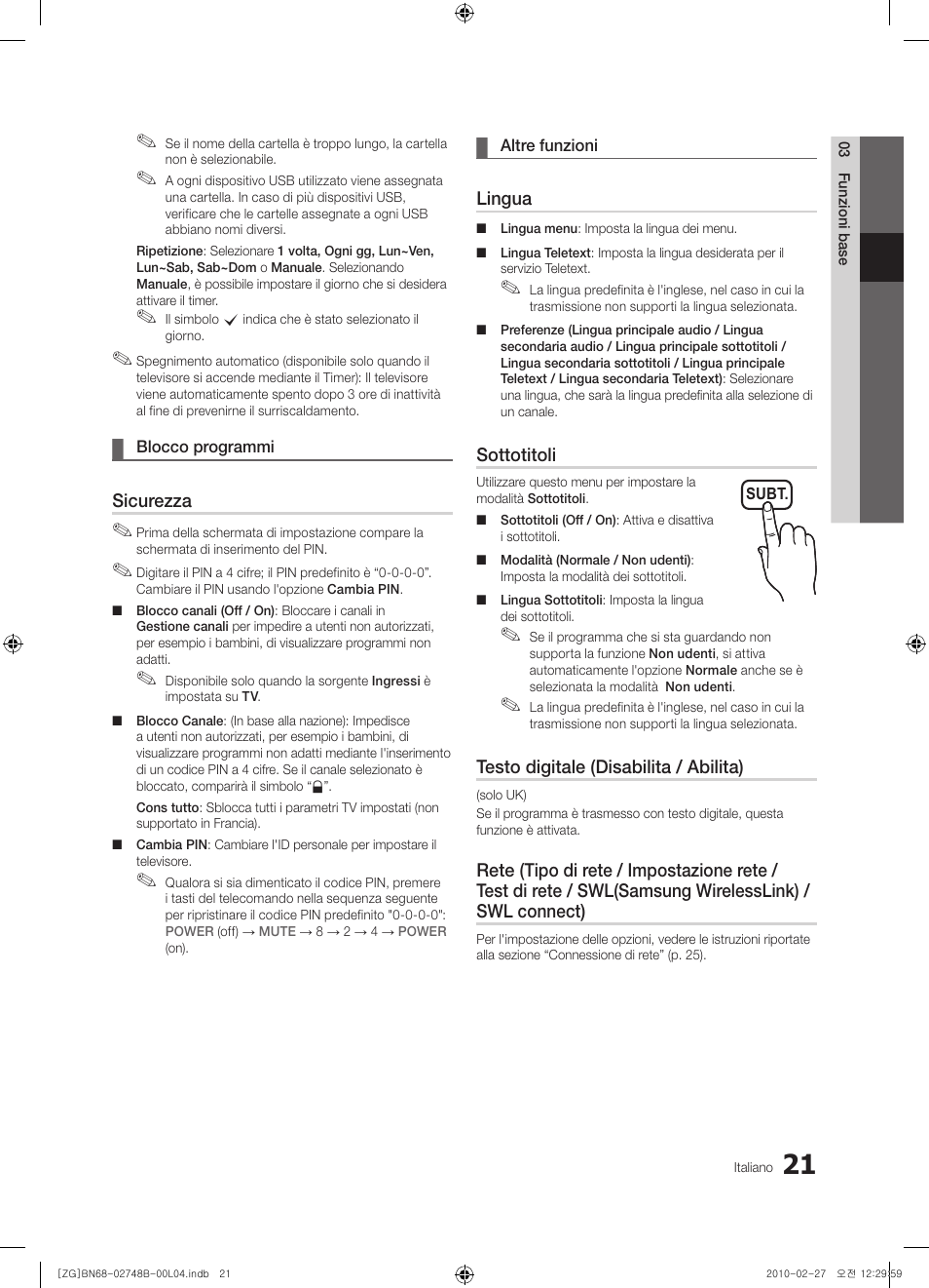 Samsung UE37C6000RW User Manual | Page 183 / 217