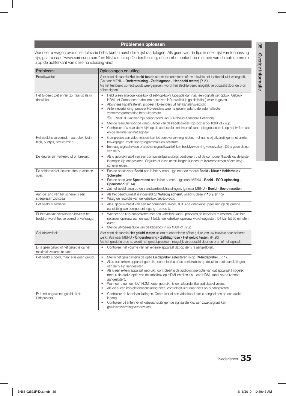 Samsung LE32C450E1W User Manual | Page 152 / 157