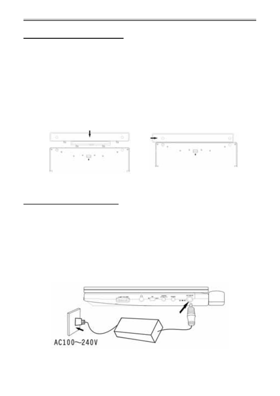 Power supply, Attaching the battery pack, Charging the battery pack | Audiovox D2011 User Manual | Page 16 / 32