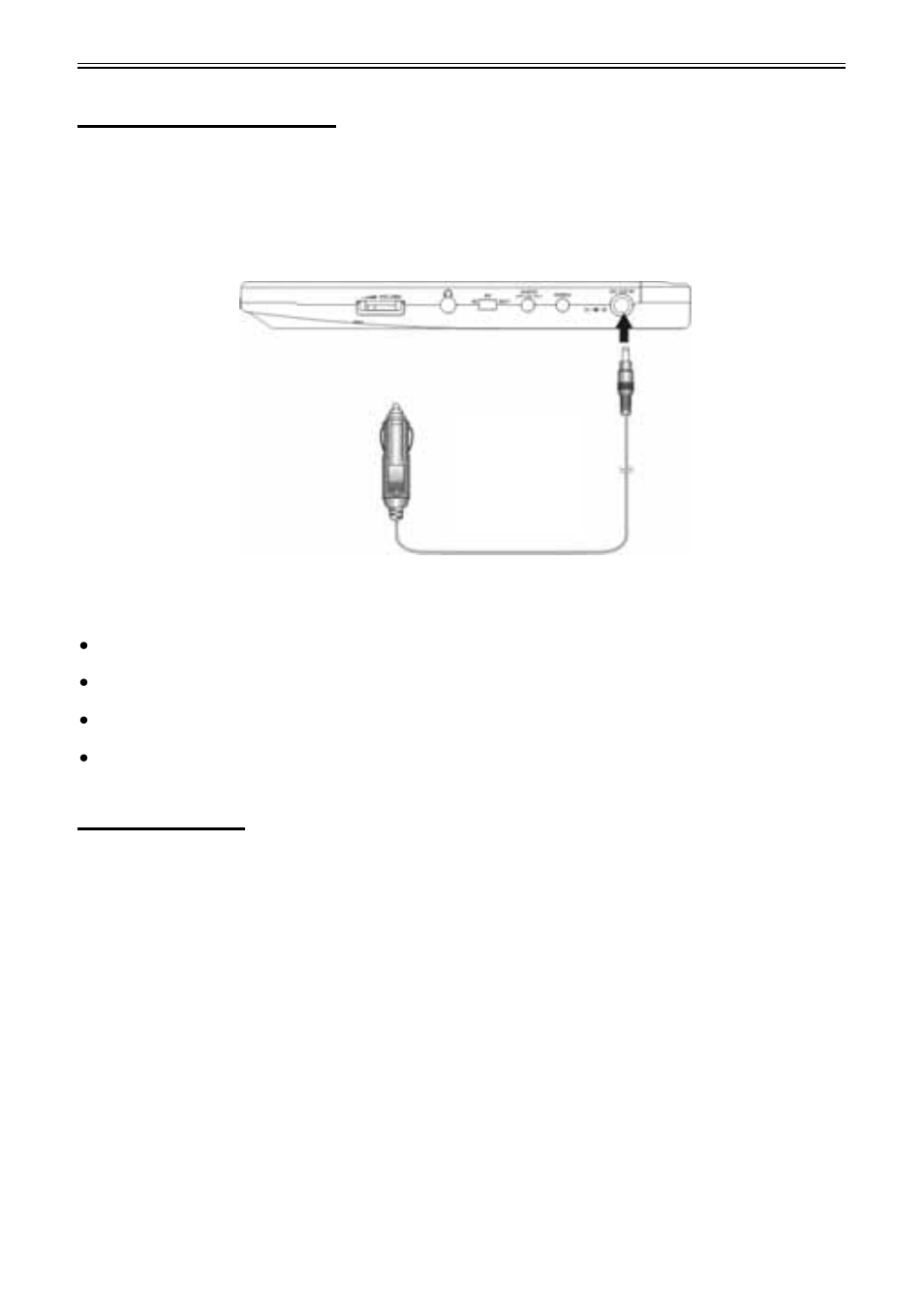 Power supply, Using the dc adapter, Pre-operation | Vehicle power plug | Audiovox D2011 User Manual | Page 18 / 32