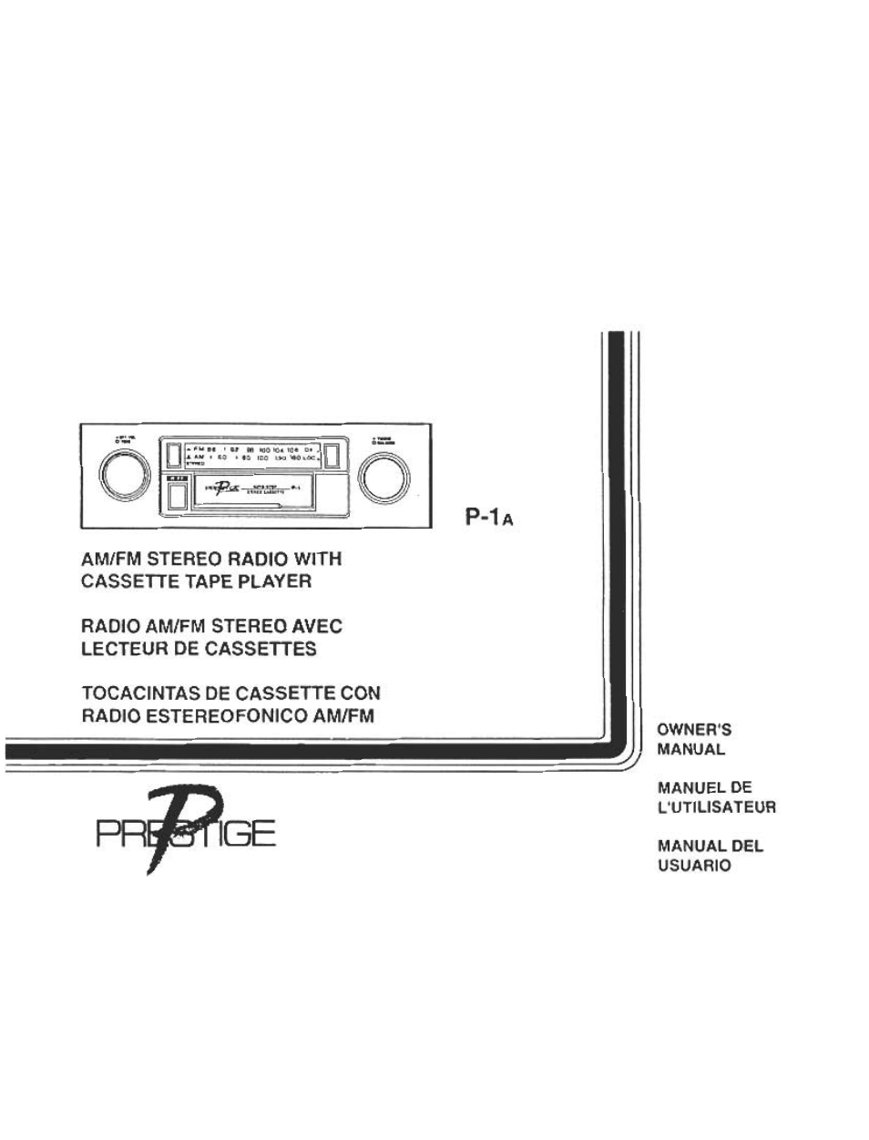 Audiovox Cassette Player User Manual | 11 pages