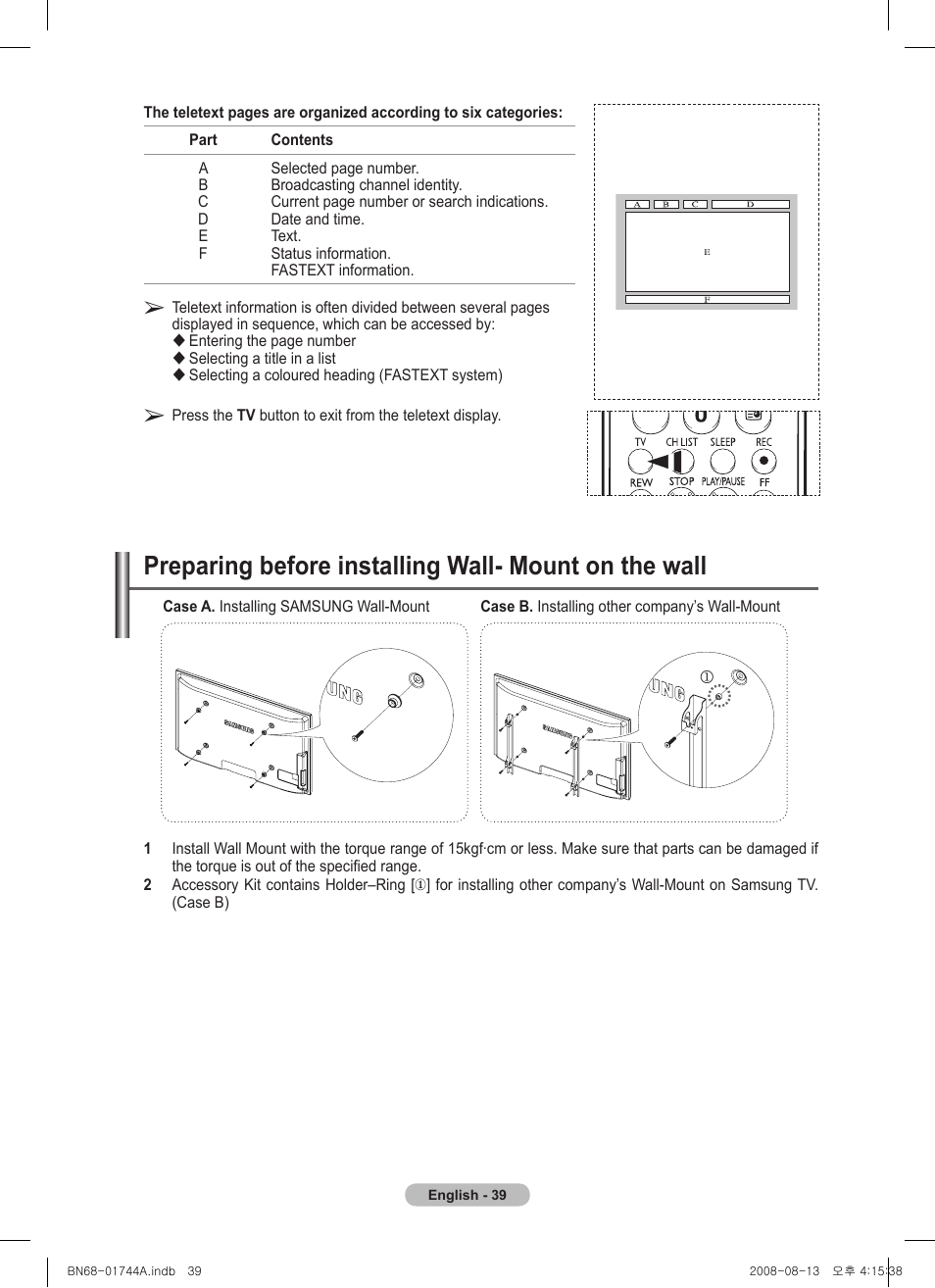 Samsung PS42A411C2 User Manual | Page 39 / 568