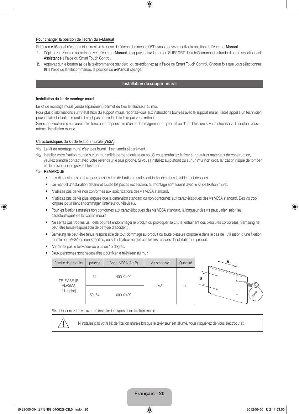 Samsung PS51E8000GS User Manual | Page 43 / 93