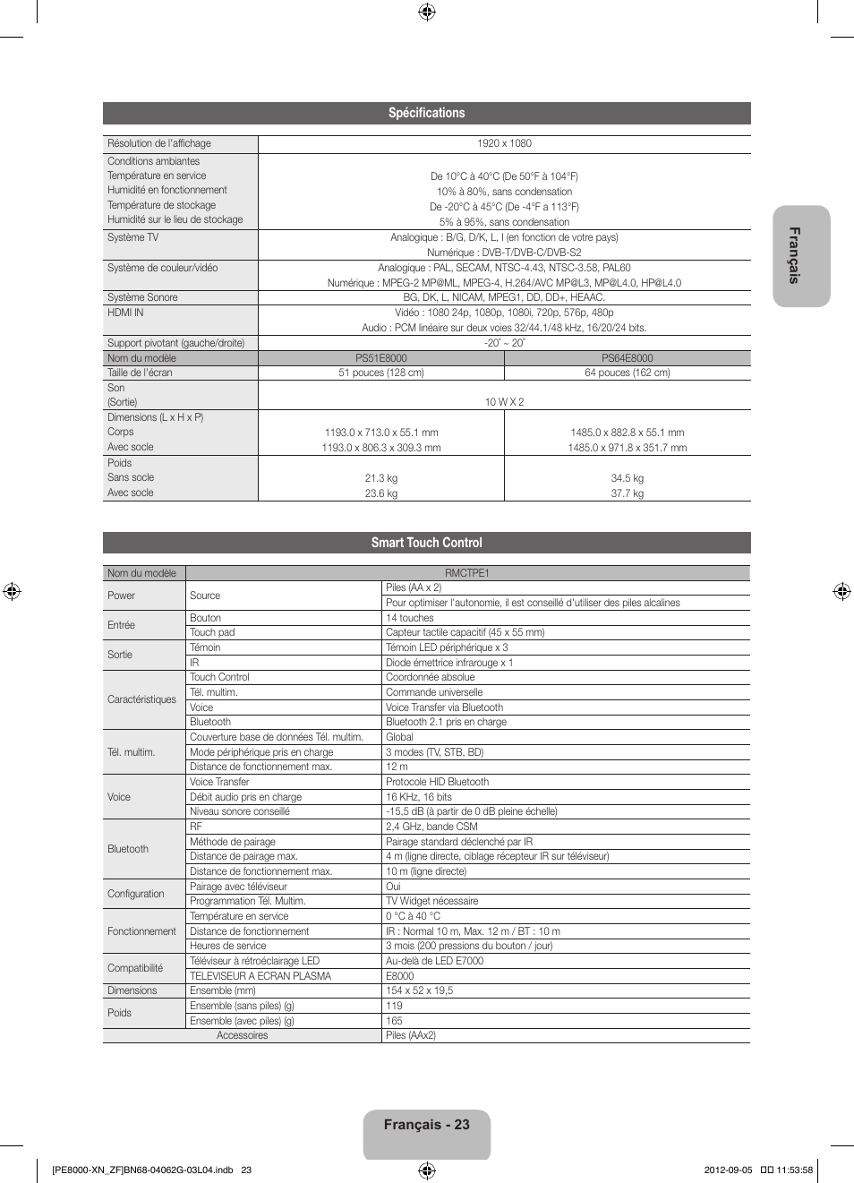 Samsung PS51E8000GS User Manual | Page 46 / 93