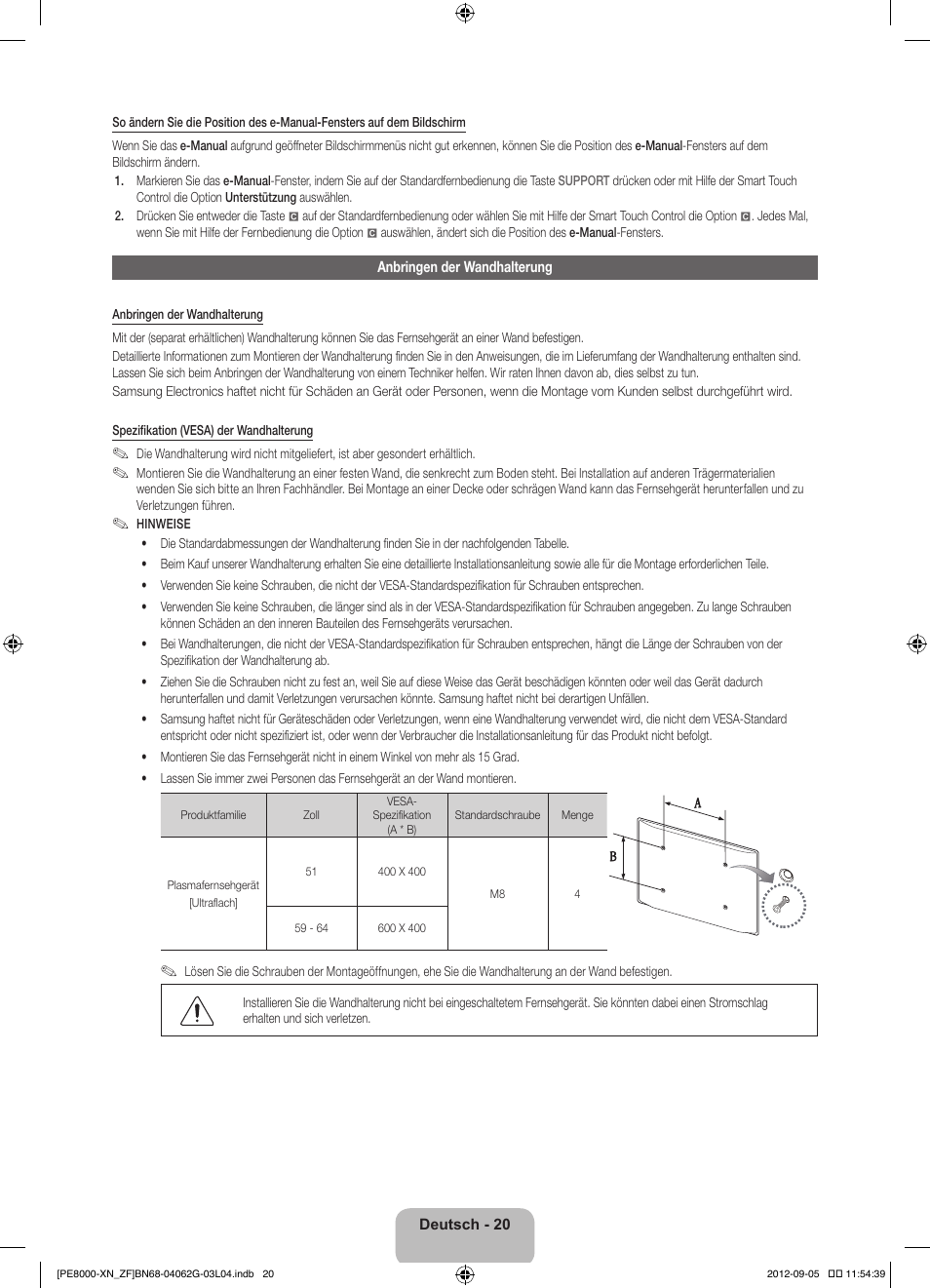 Samsung PS51E8000GS User Manual | Page 66 / 93