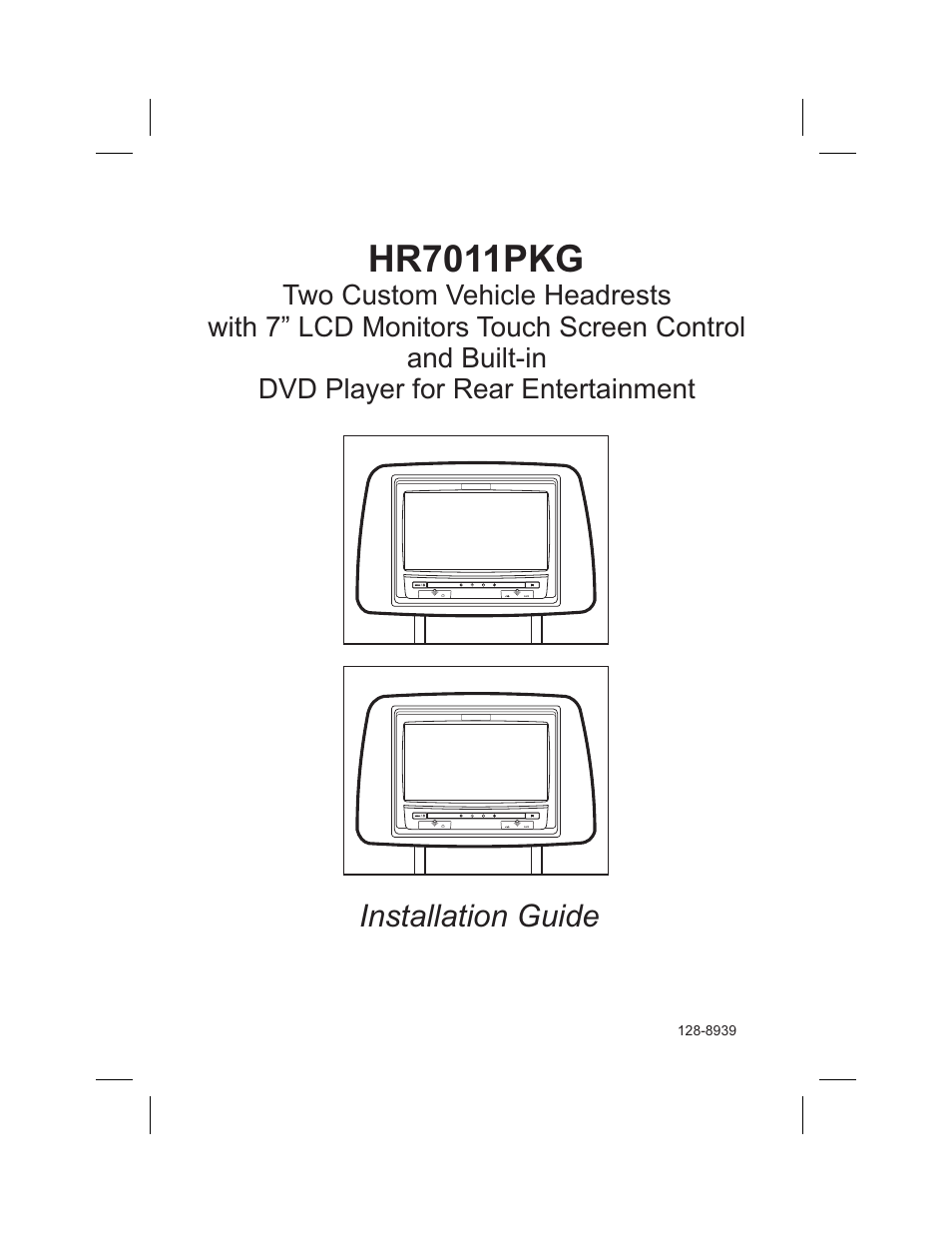 Audiovox HR7011PKG User Manual | 12 pages