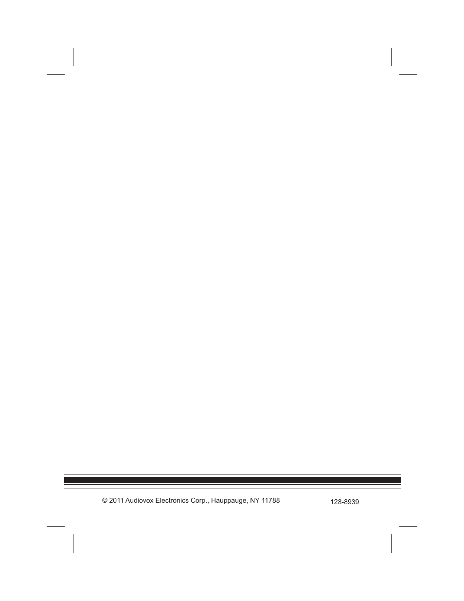 Audiovox HR7011PKG User Manual | Page 12 / 12