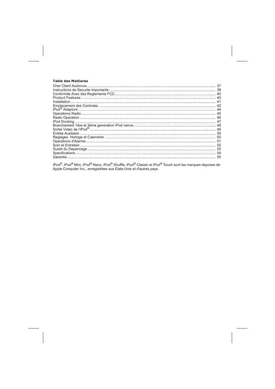 Audiovox CE710CR User Manual | Page 4 / 60