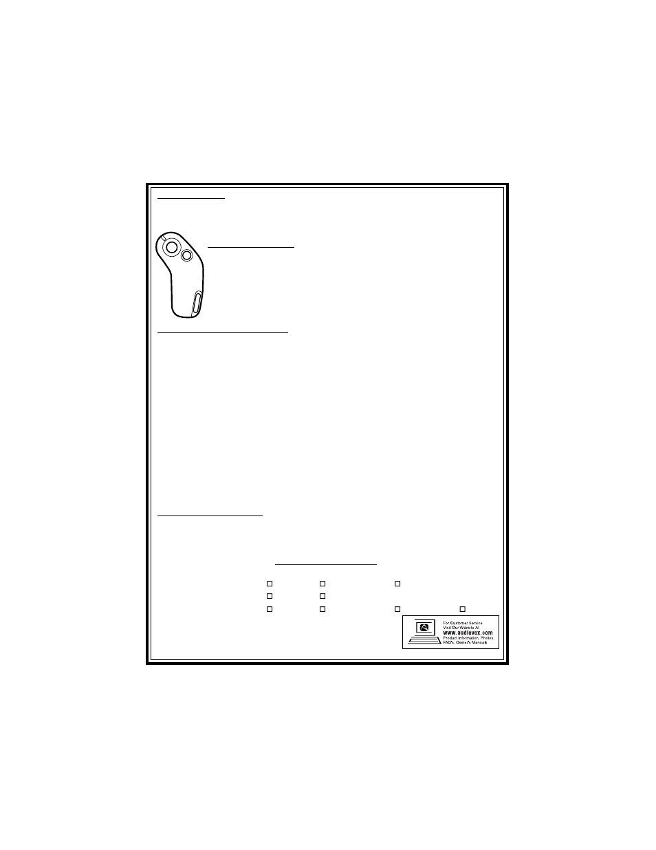Audiovox APS-55 User Manual | Page 2 / 2