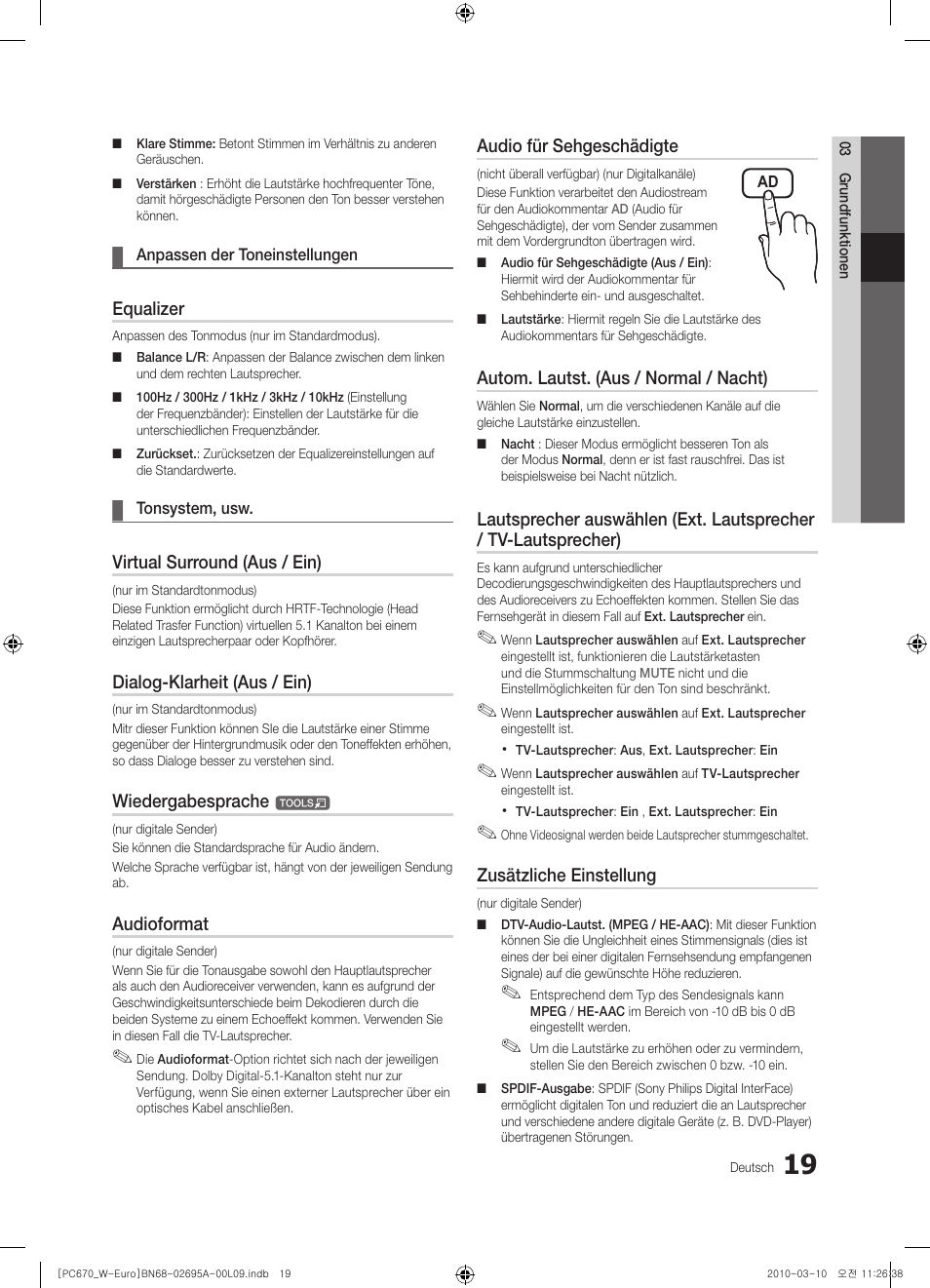 Samsung PS50C670G3S User Manual | Page 119 / 452