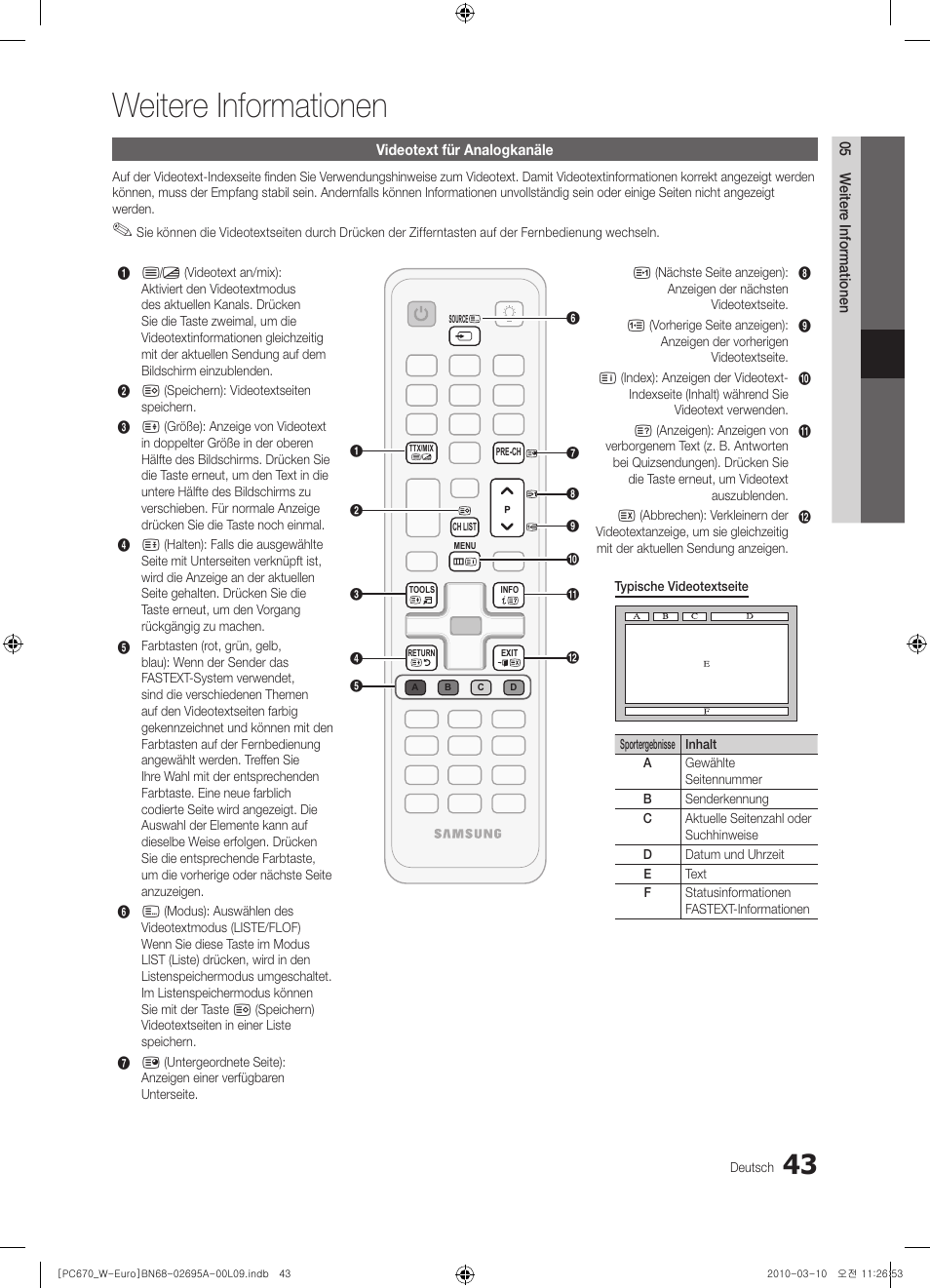 Weitere informationen | Samsung PS50C670G3S User Manual | Page 143 / 452