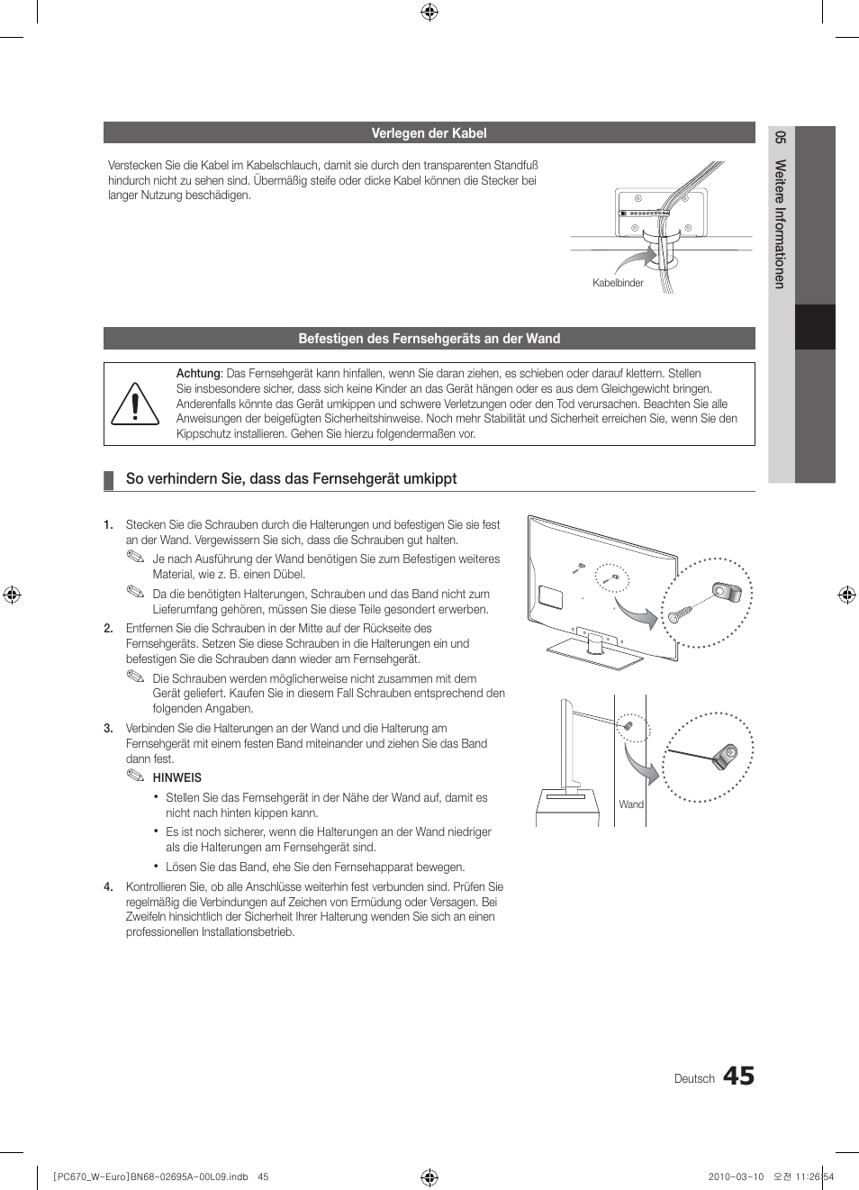 Samsung PS50C670G3S User Manual | Page 145 / 452