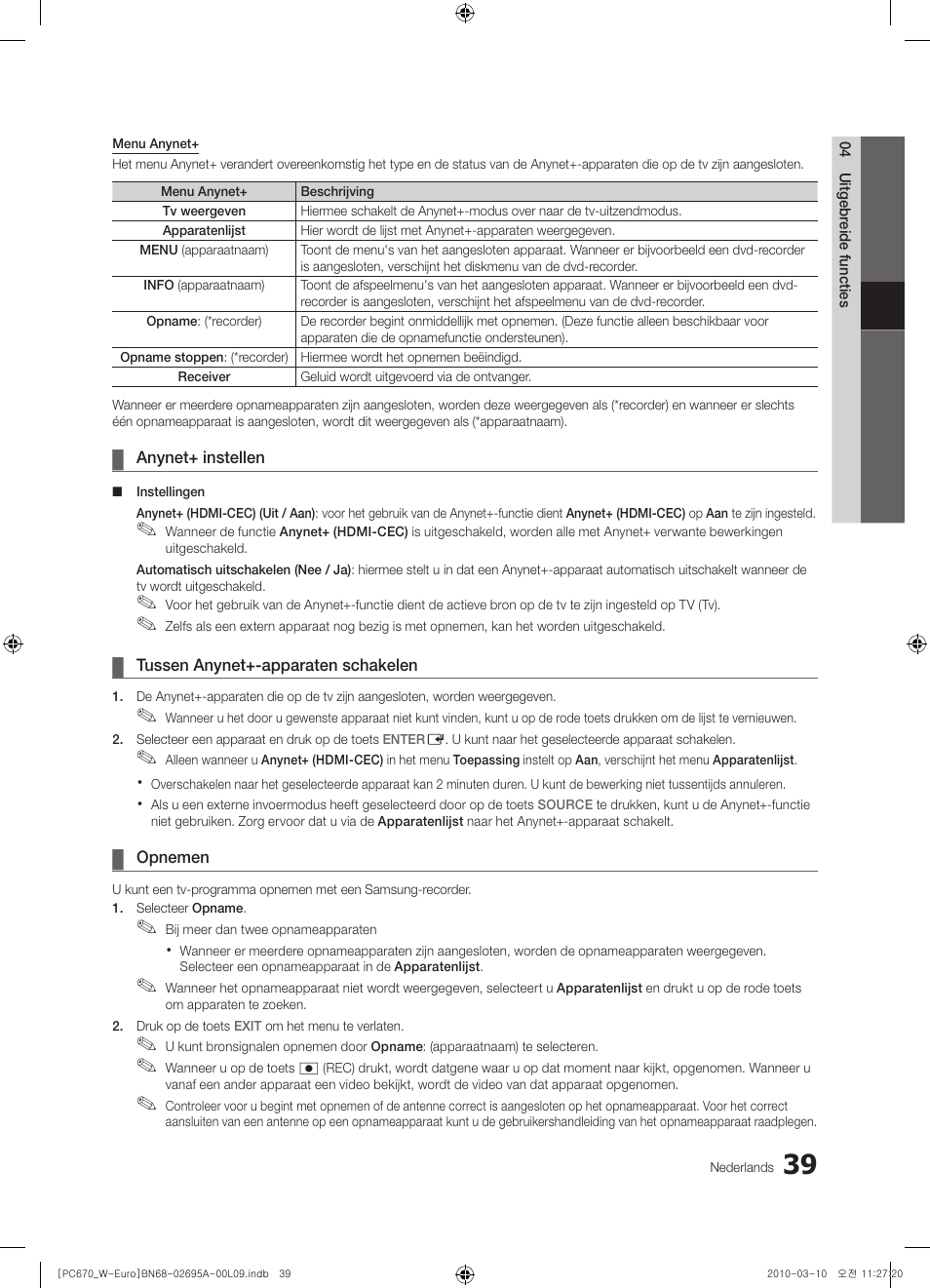 Samsung PS50C670G3S User Manual | Page 189 / 452