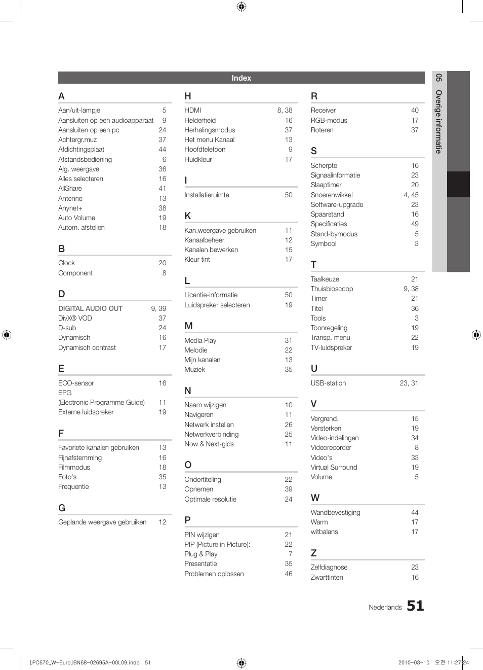 Samsung PS50C670G3S User Manual | Page 201 / 452