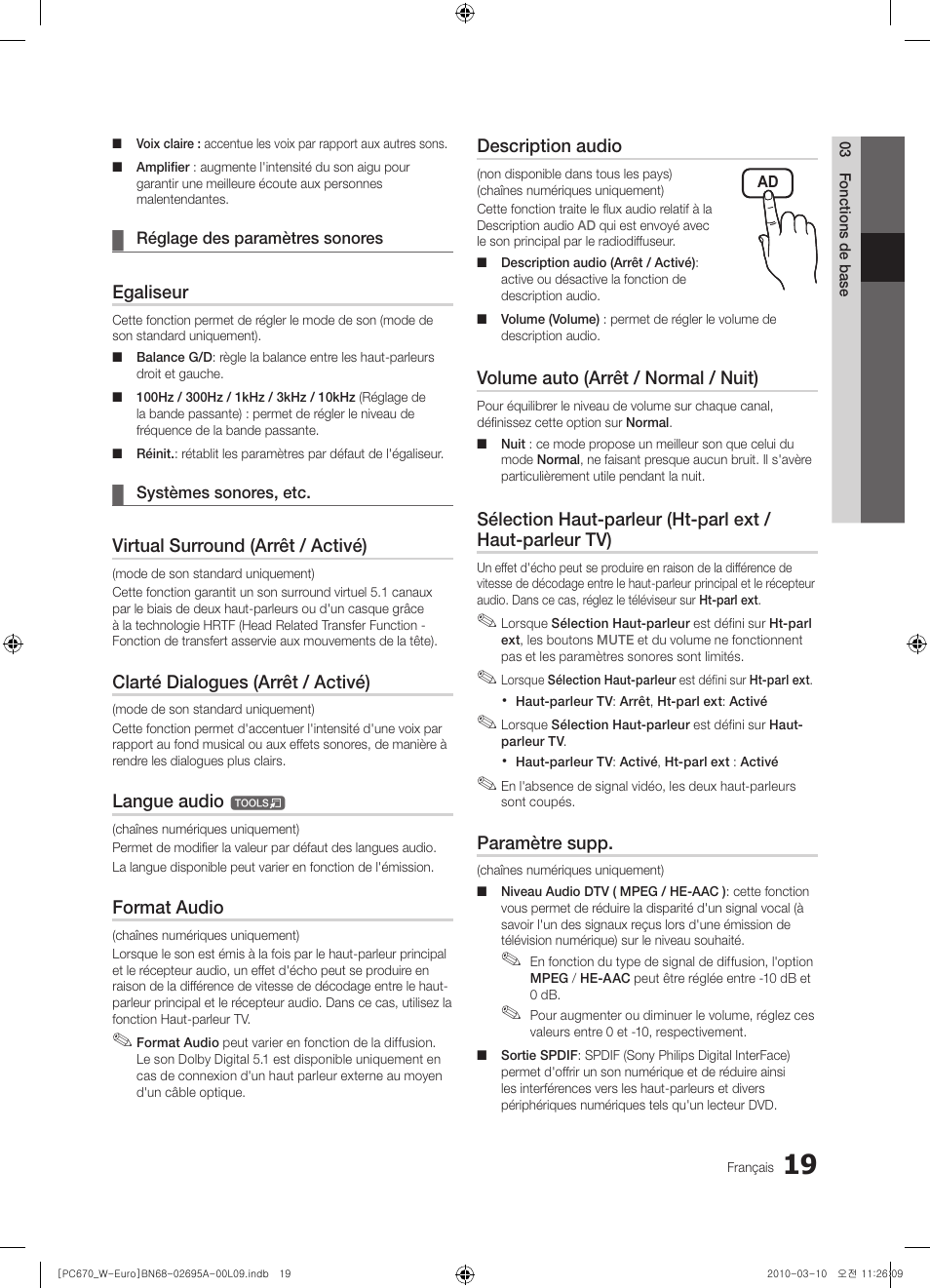 Samsung PS50C670G3S User Manual | Page 69 / 452