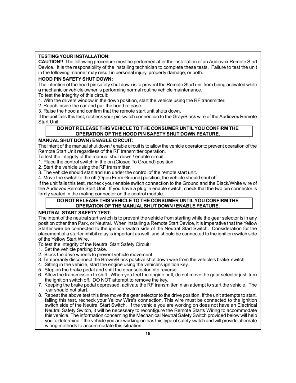 Audiovox APS 750 User Manual | Page 18 / 66