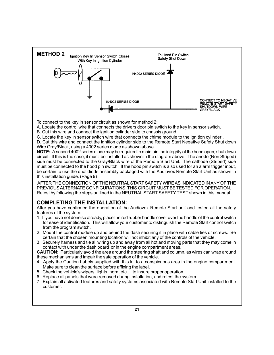 Audiovox APS 750 User Manual | Page 21 / 66