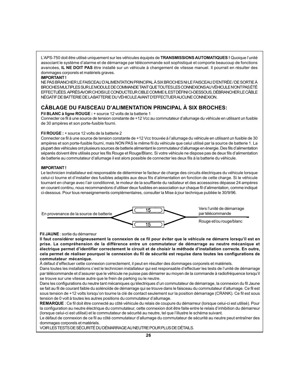 Audiovox APS 750 User Manual | Page 26 / 66