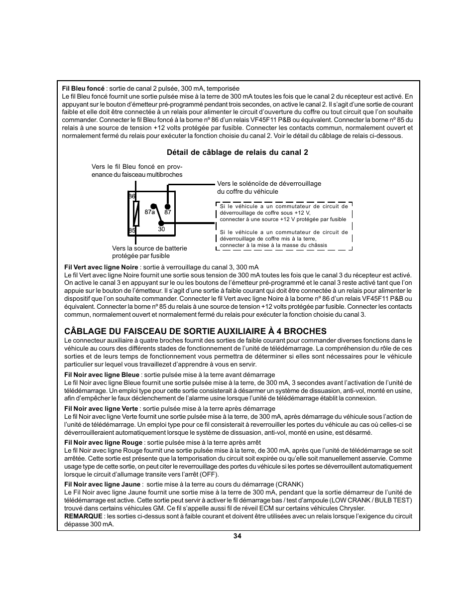 Audiovox APS 750 User Manual | Page 34 / 66