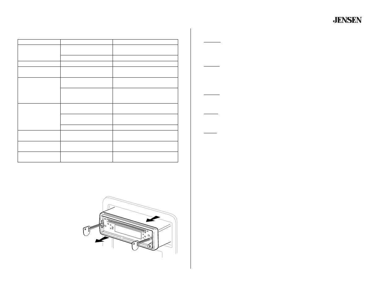 Cd3720, Troubleshooting, Specifications | Month limited warranty | Audiovox CD3720 User Manual | Page 13 / 15