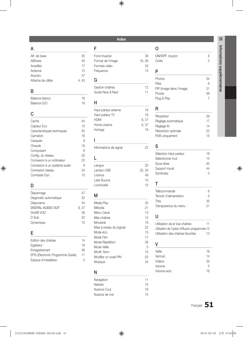 Samsung UE37C5100QW User Manual | Page 101 / 303