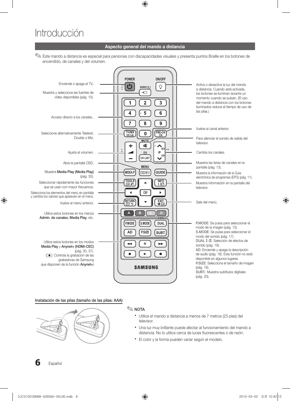 Introducción | Samsung UE37C5100QW User Manual | Page 106 / 303