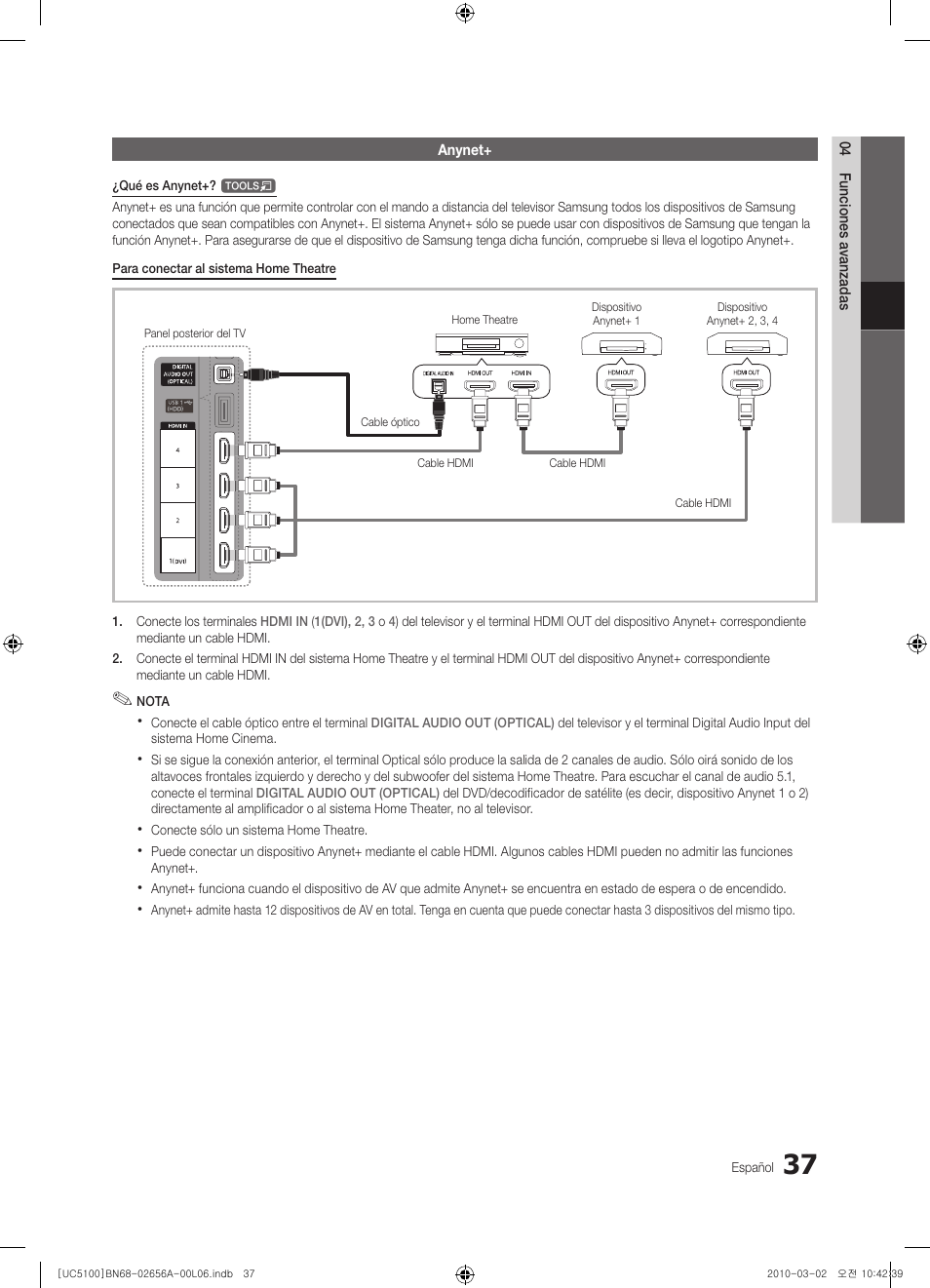 Samsung UE37C5100QW User Manual | Page 137 / 303