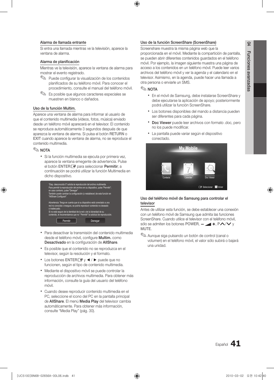 Samsung UE37C5100QW User Manual | Page 141 / 303