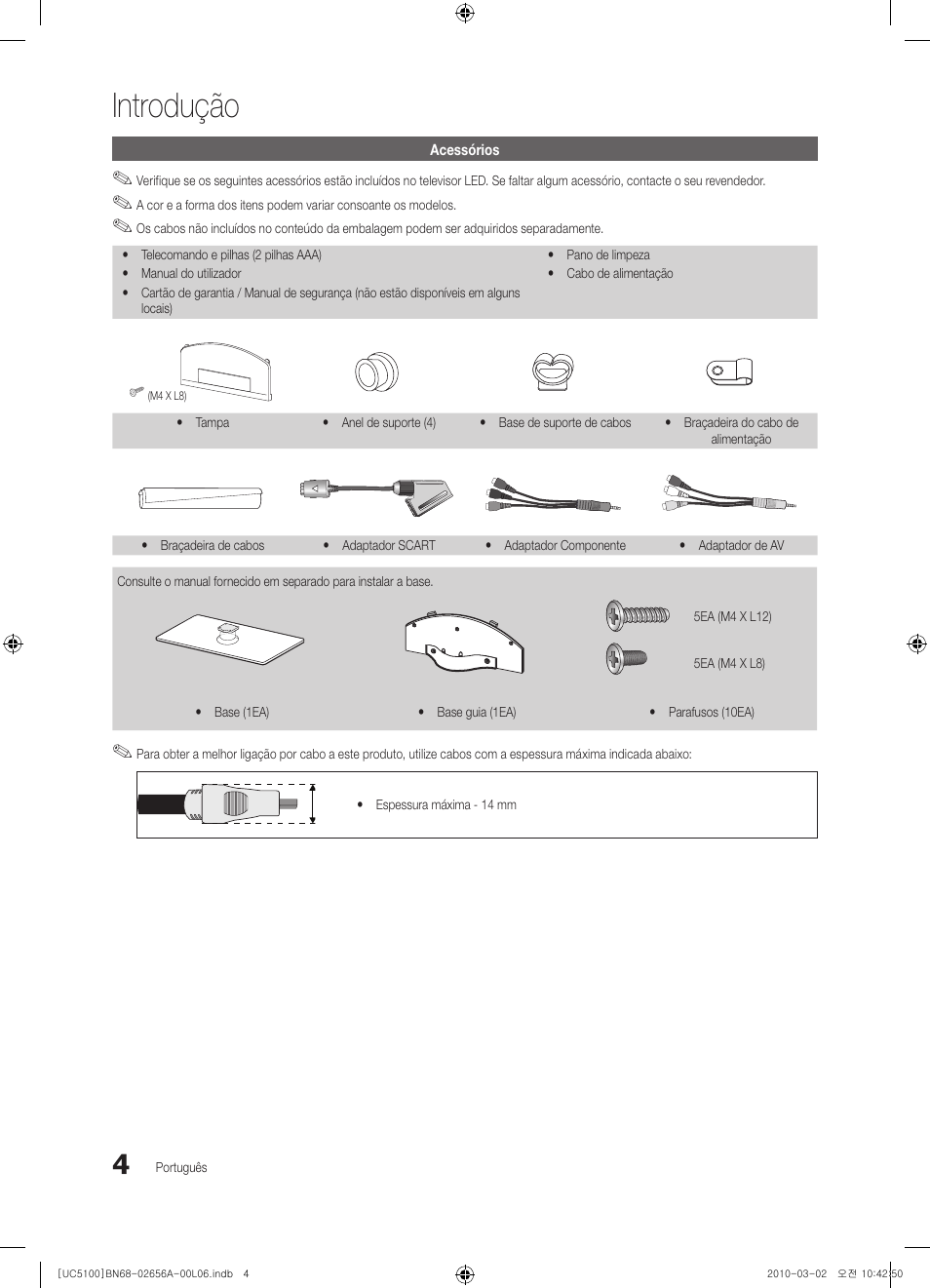 Introdução | Samsung UE37C5100QW User Manual | Page 154 / 303