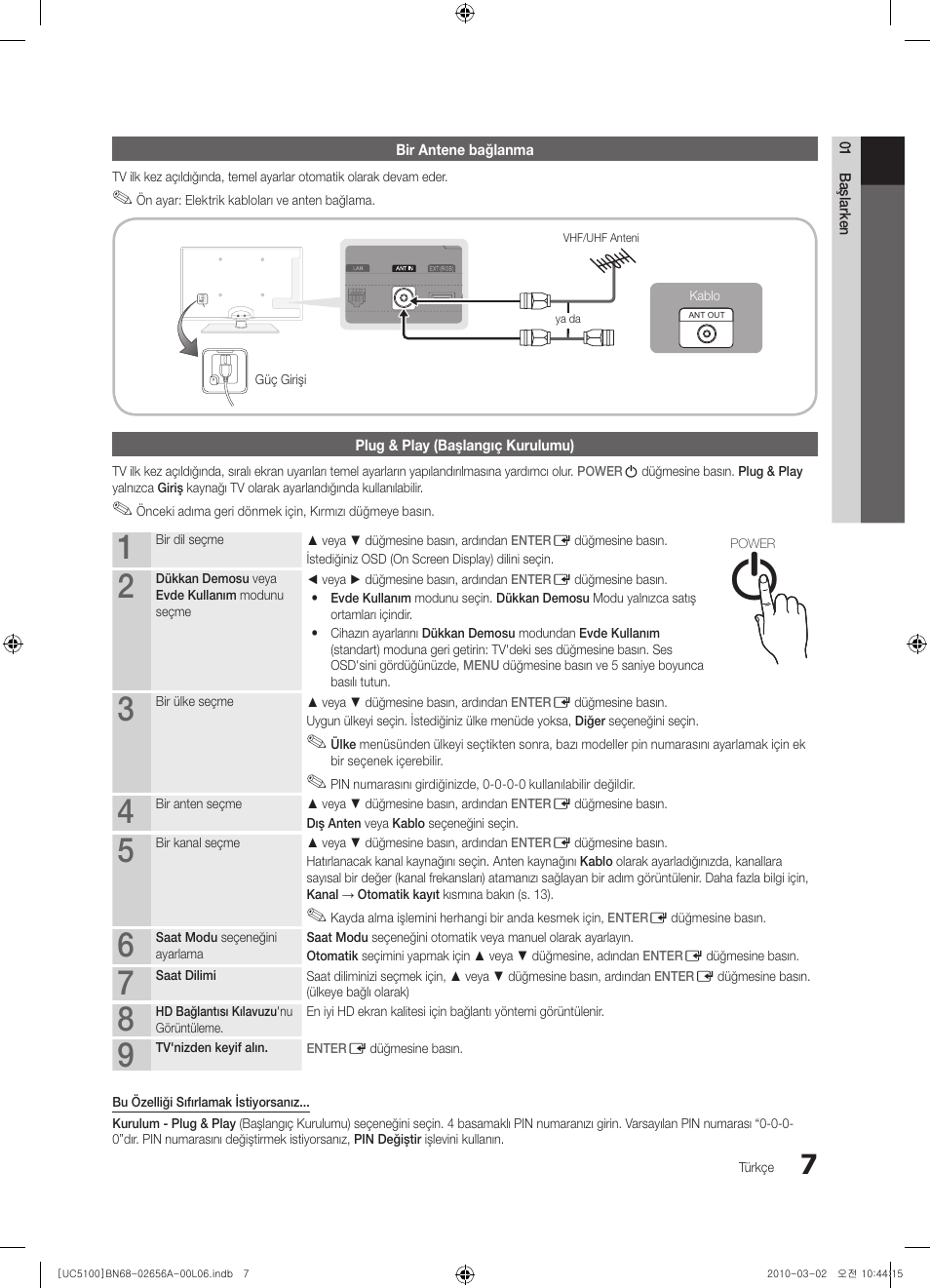 Samsung UE37C5100QW User Manual | Page 257 / 303