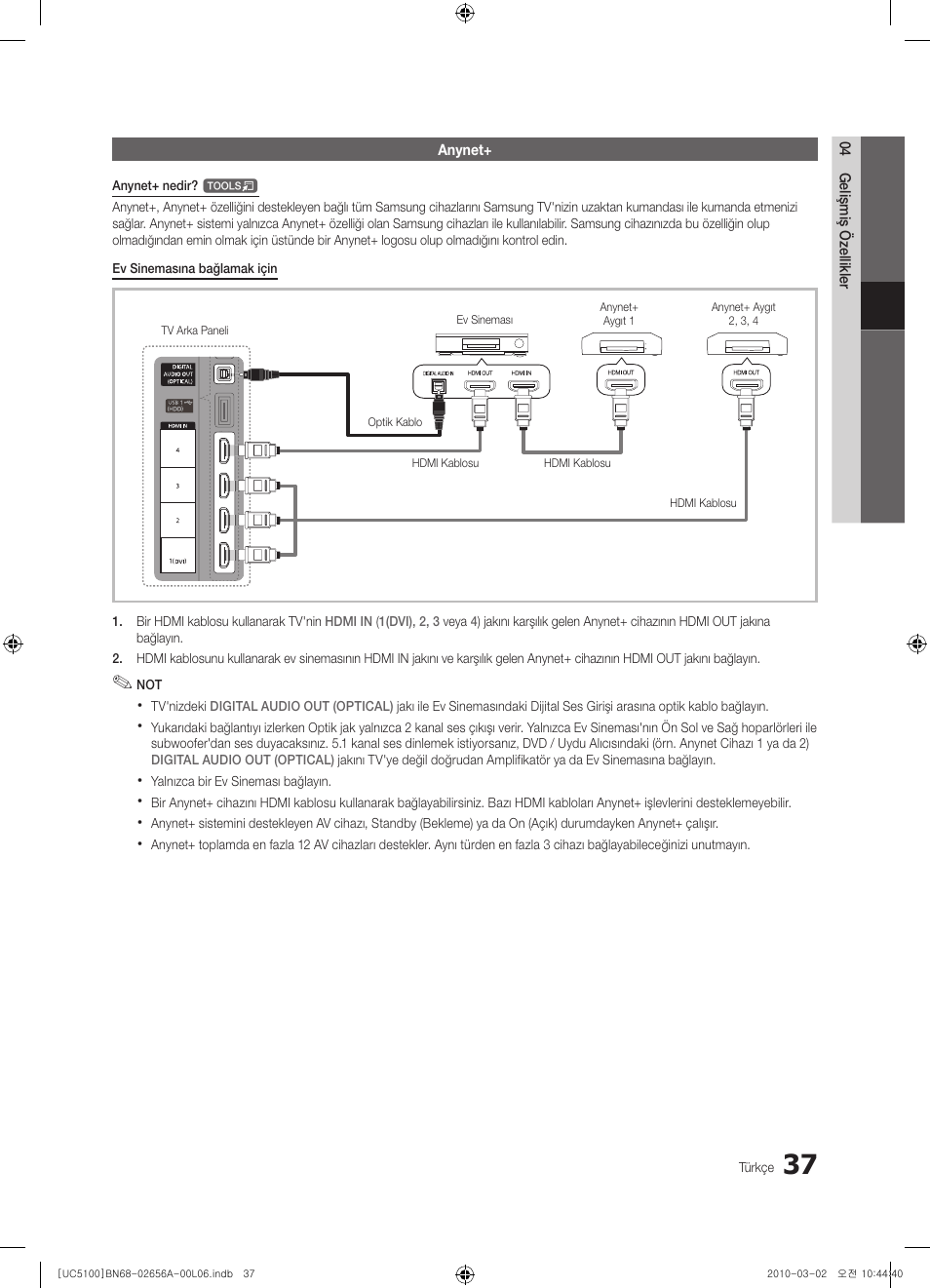 Samsung UE37C5100QW User Manual | Page 287 / 303