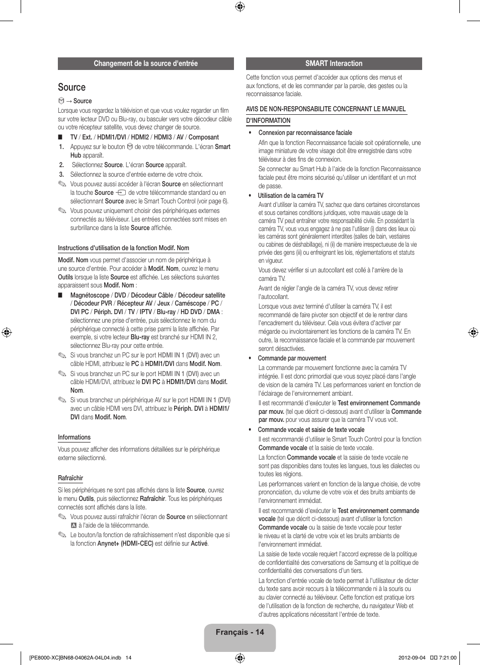 Source | Samsung PS64E8000GS User Manual | Page 37 / 93