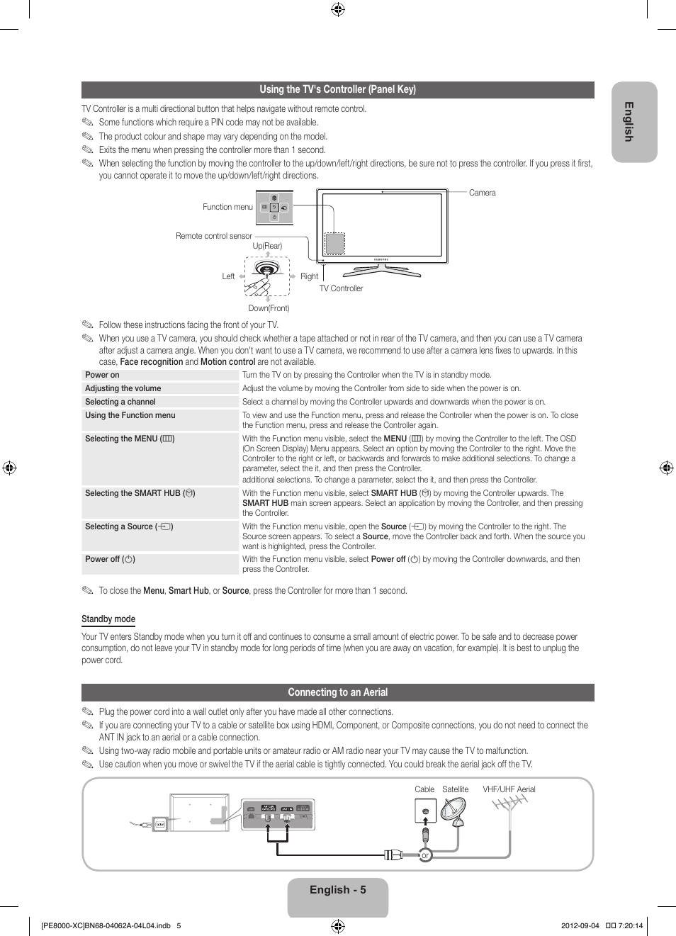 Samsung PS64E8000GS User Manual | Page 5 / 93