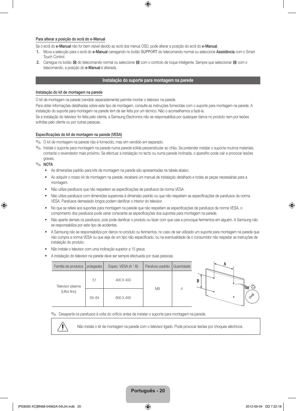 Samsung PS64E8000GS User Manual | Page 89 / 93