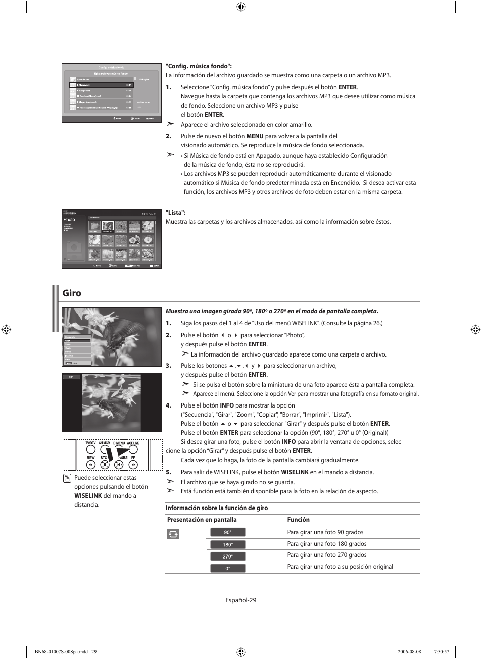Giro | Samsung LE32N73BD User Manual | Page 85 / 111