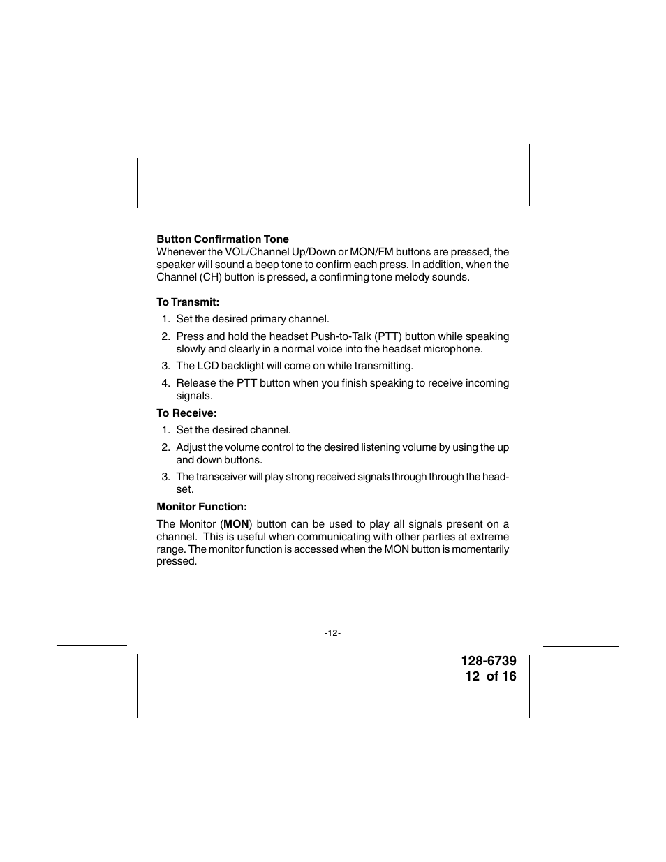 Audiovox GMRSWP1 User Manual | Page 12 / 16