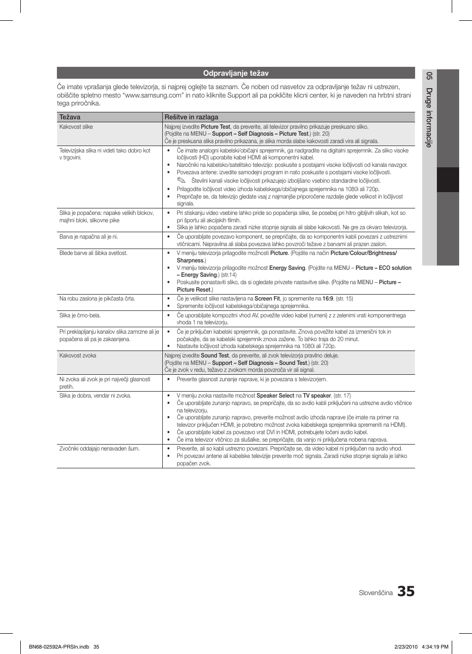 Samsung LE32C450E1W User Manual | Page 191 / 236