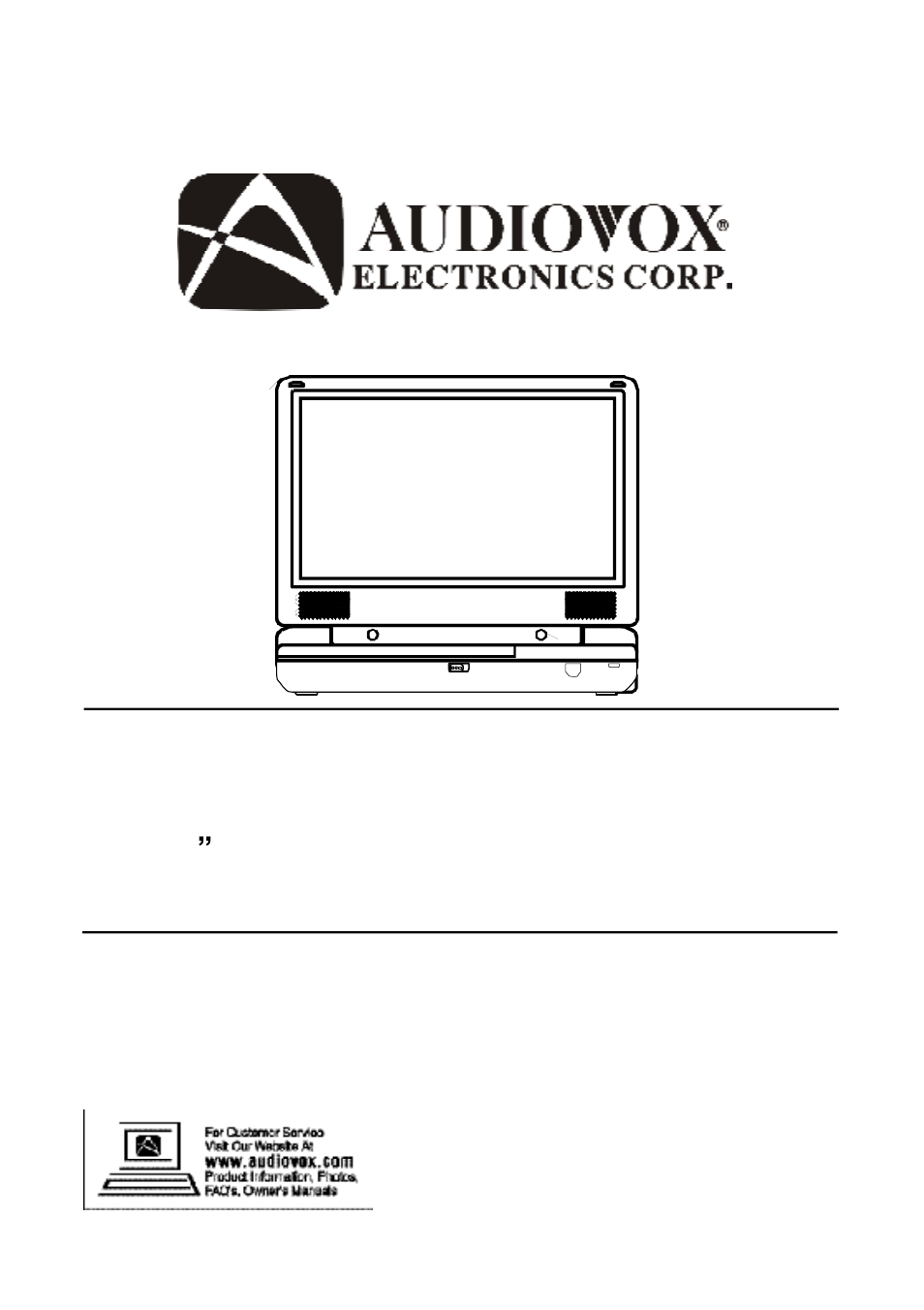 Audiovox D1809PK User Manual | 35 pages