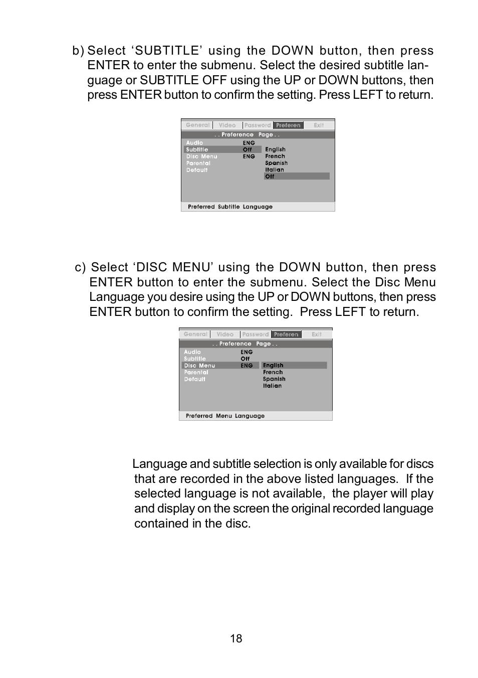 Audiovox D1809PK User Manual | Page 18 / 35