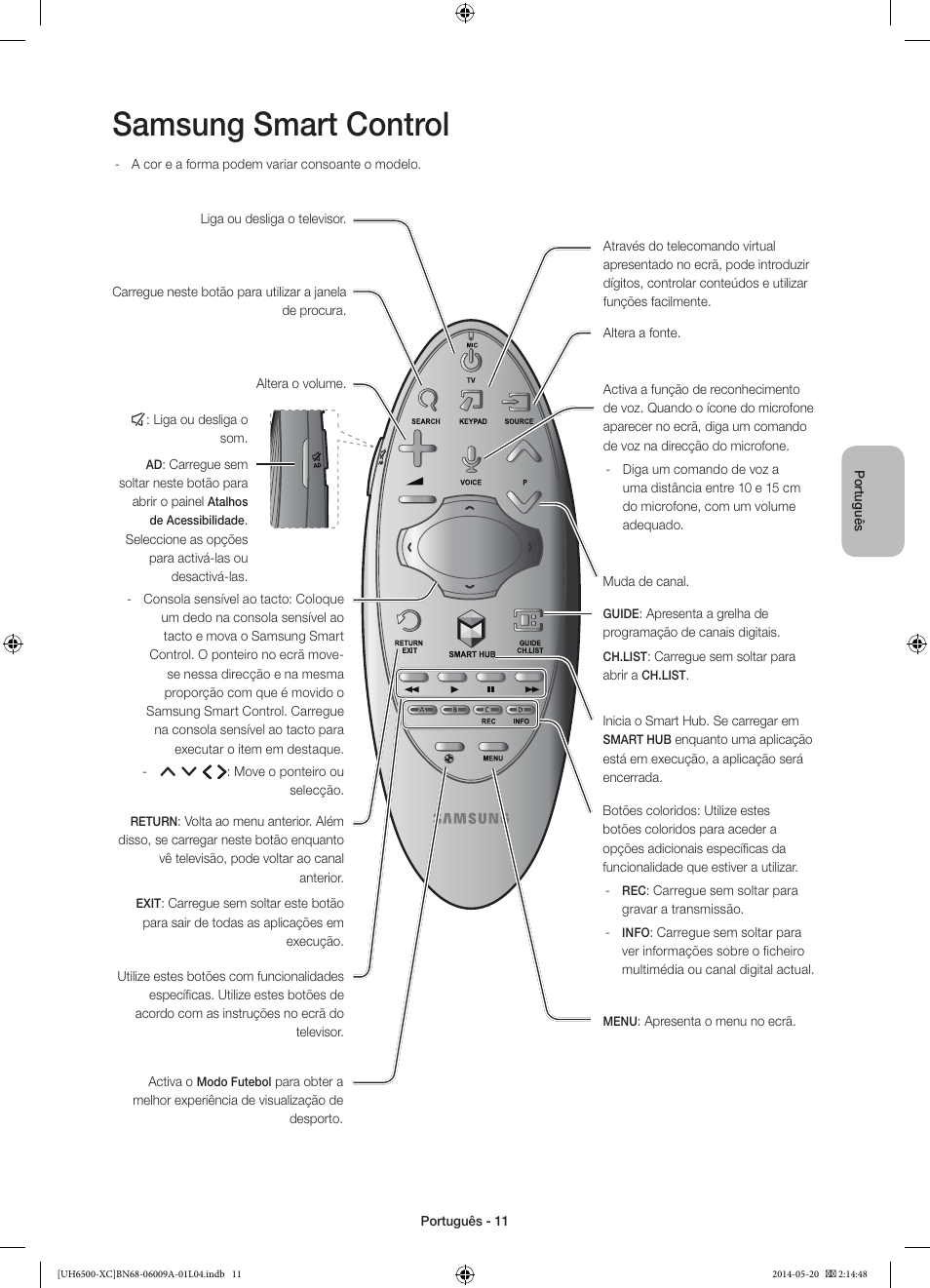 Samsung smart control | Samsung UE55H6500SL User Manual | Page 77 / 89