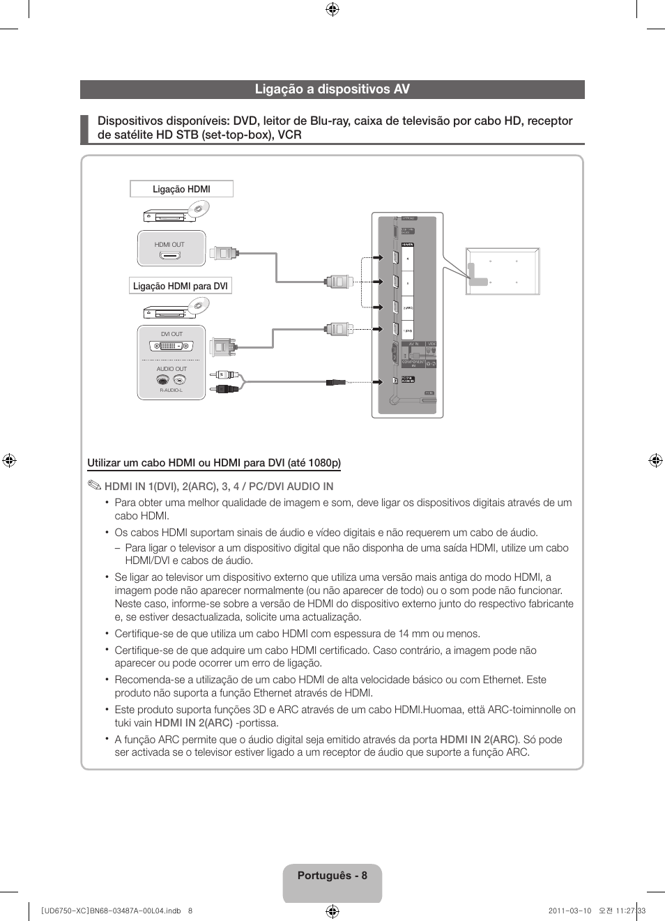 Samsung UE46D6750WS User Manual | Page 72 / 86