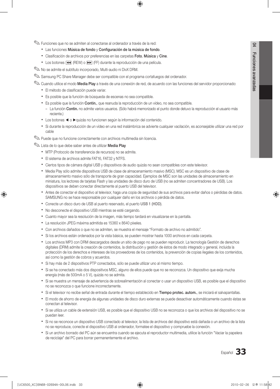 Samsung UE32C6500UW User Manual | Page 149 / 350