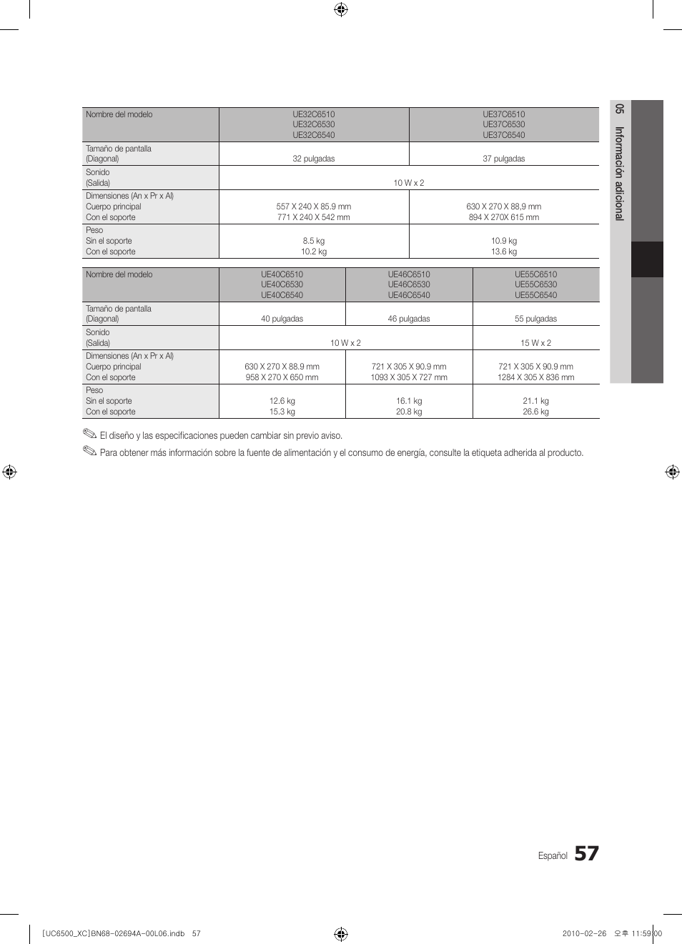 Samsung UE32C6500UW User Manual | Page 173 / 350