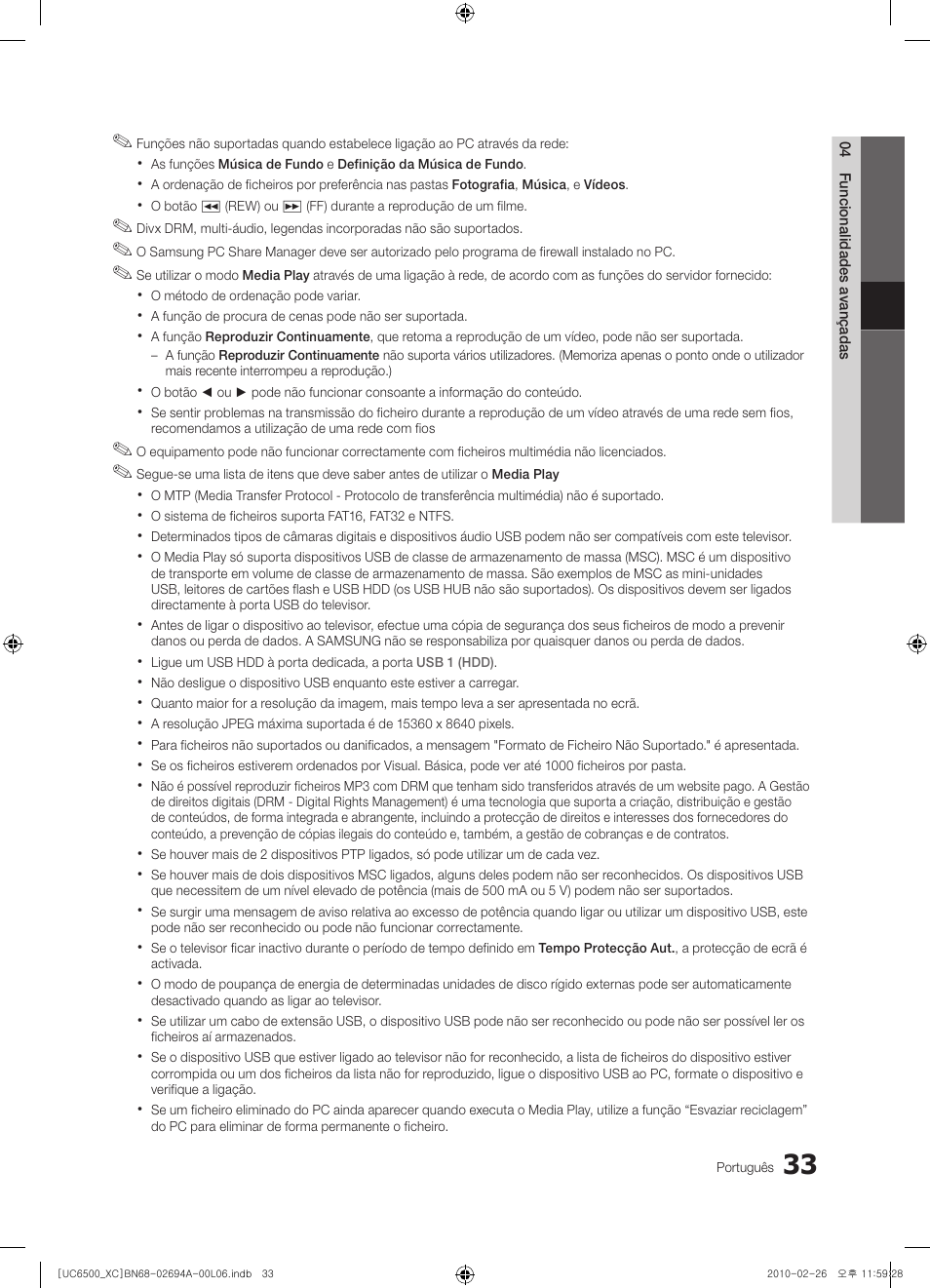 Samsung UE32C6500UW User Manual | Page 207 / 350