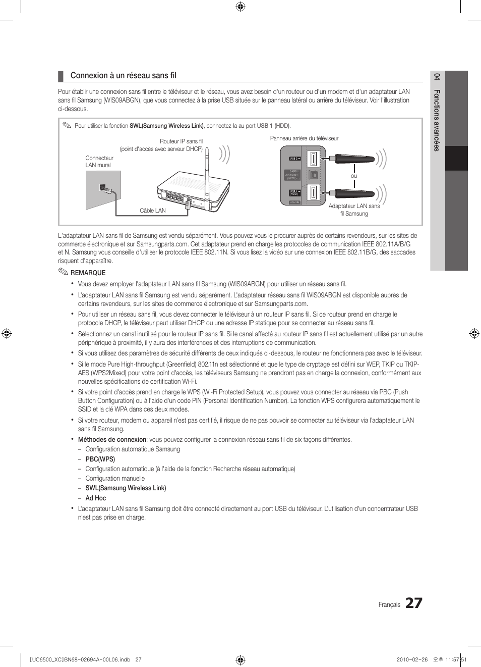 Samsung UE32C6500UW User Manual | Page 85 / 350