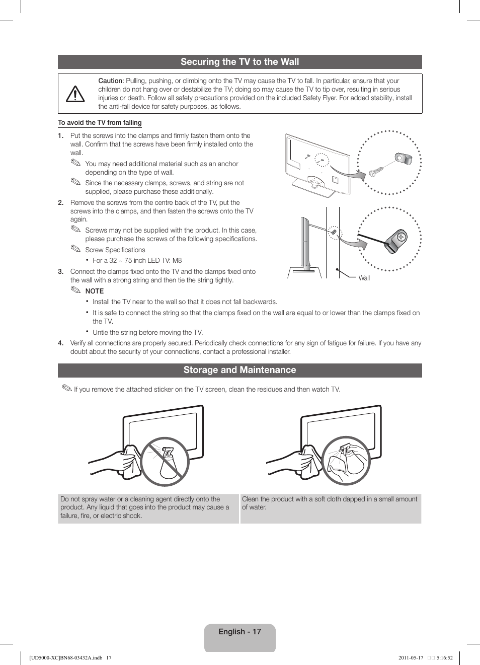 Samsung UE40D5000PW User Manual | Page 17 / 73