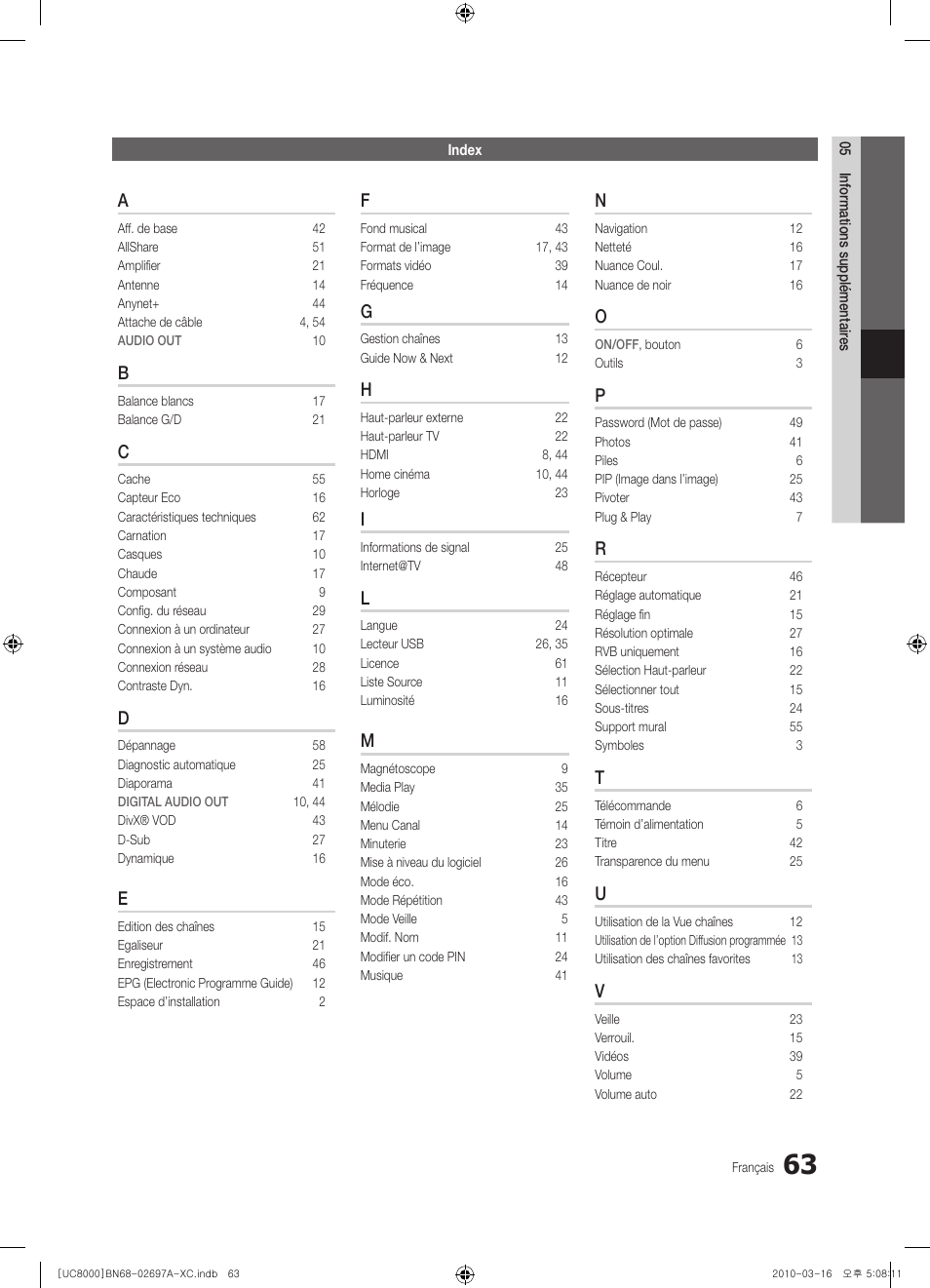 Samsung UE40C8000XW User Manual | Page 126 / 379