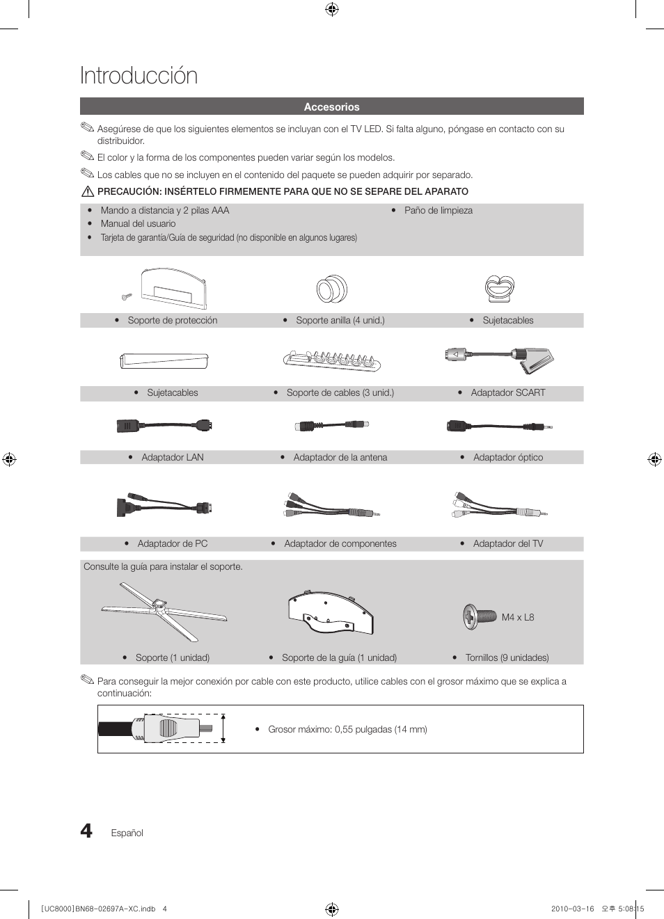 Introducción | Samsung UE40C8000XW User Manual | Page 130 / 379
