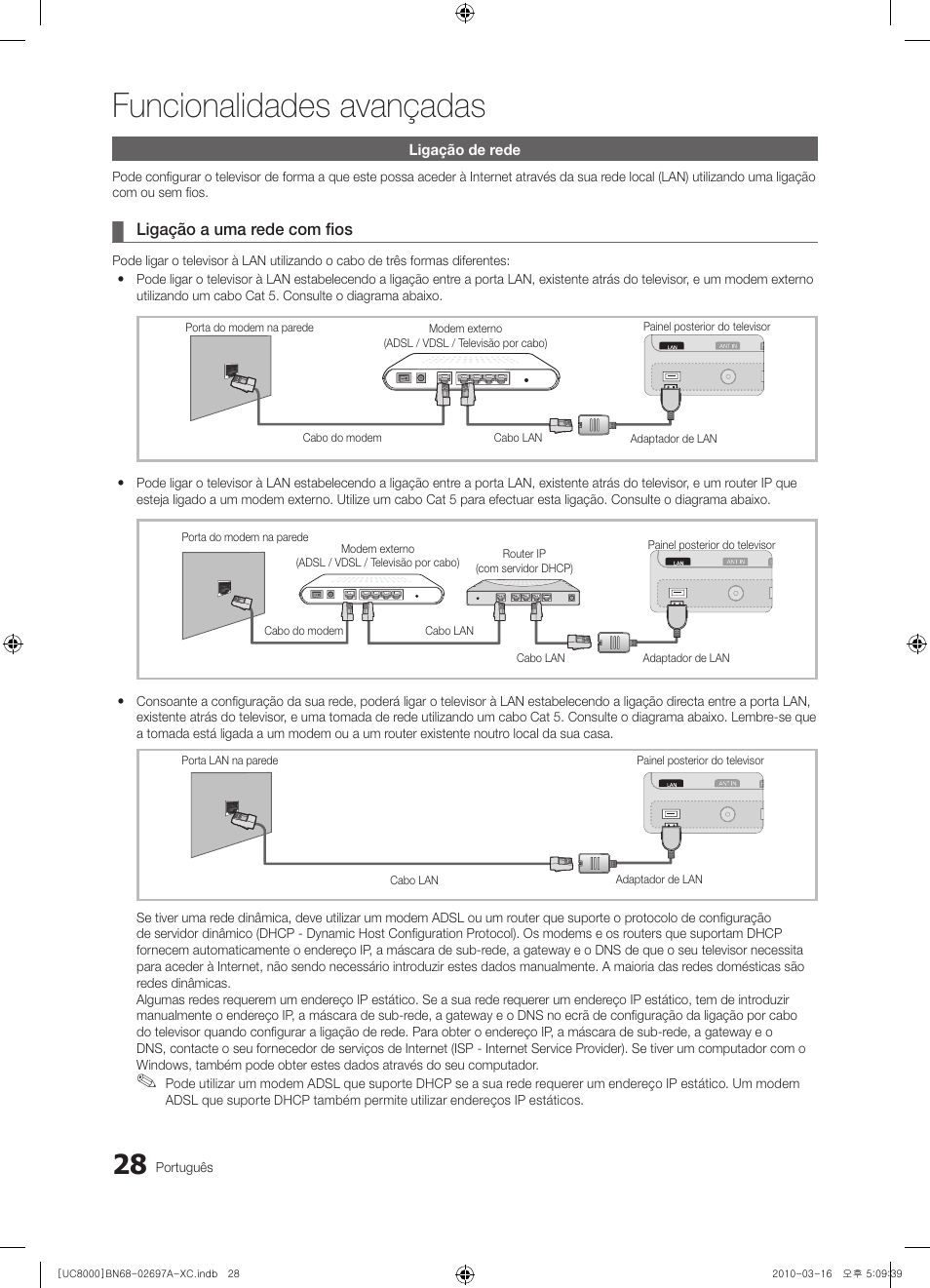 Funcionalidades avançadas | Samsung UE40C8000XW User Manual | Page 217 / 379