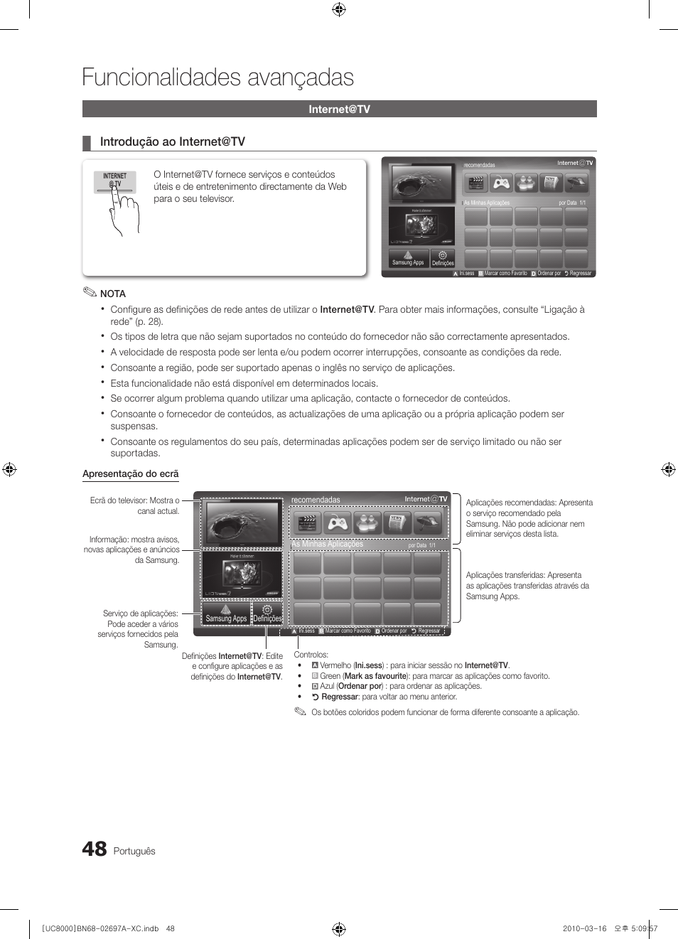 Funcionalidades avançadas | Samsung UE40C8000XW User Manual | Page 237 / 379